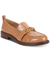 Sam Edelman Taelor Womens Chain Penny Loafers In Desert Camel