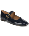 Sam Edelman Women's Michaela Buckled Mary Jane Flats In Hudson Navy Patent