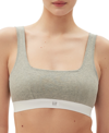 Gap Body Logo Comfort Bralette Gpw01052 In Heather Grey