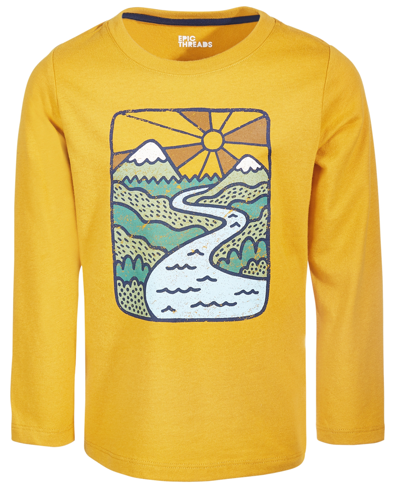 Epic Threads Little Boys Scenic View T-shirt, Created For Macy's In Polished Gold