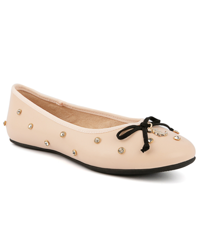 Juicy Couture Women's Falon Ballet Flats In Nude | ModeSens