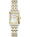Bulova Women's Classic Sutton Two-tone Stainless Steel Bracelet Watch 21mm In Two-tone