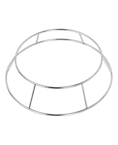 Joyce Chen Wok Ring For Pairing With Traditional Round Bottom Woks In Silver