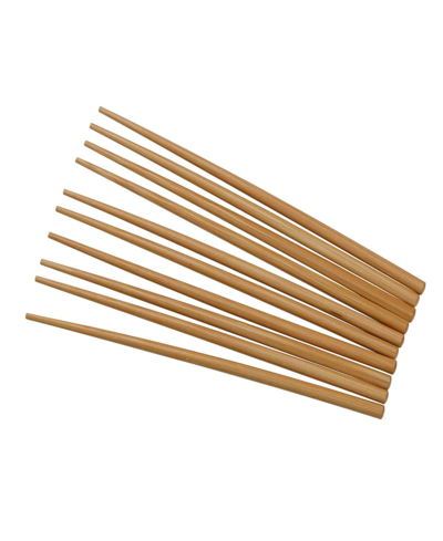 Joyce Chen 5 Pairs Reusable Burnished Bamboo Chopsticks Set
