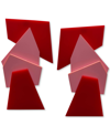 Swanky Designs Luvvy Drop Earrings In Red