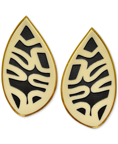 Swanky Designs Sammie Pear Drop Earrings In Cream