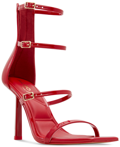 Aldo Women's Jocelyn Strappy Buckled Dress Sandals In Red