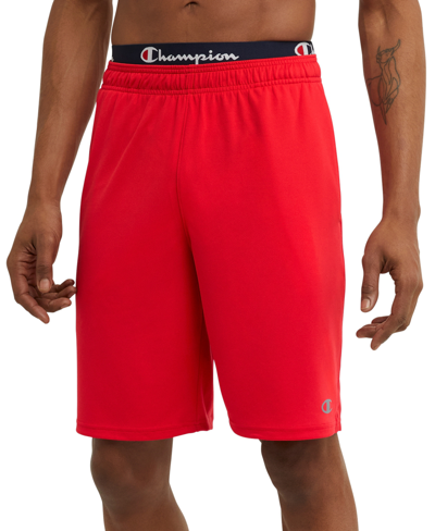 Champion Men's Double Dry Cross-training 10" Shorts In Team Red Scarlet