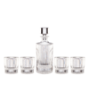 Oneida Wallingford 5 Piece Whiskey Set In Clear And No Color