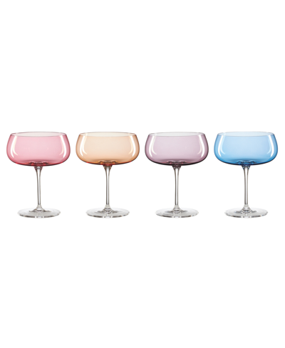 ONEIDA TRUE COLORS COCKTAIL GLASSES, SET OF 4