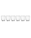 ONEIDA STACKABLES CLEAR SHOT GLASSES, SET OF 6