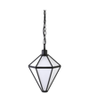 HUDSON & CANAL ADARA 10" WIDE PENDANT WITH GLASS SHADE