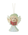 PRECIOUS MOMENTS WISHING YOU JOYFUL SOUNDS OF THE SEASON ANNUAL ANGEL BISQUE PORCELAIN ORNAMENT