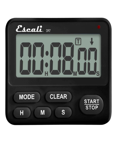 Escali Extra Loud Digital Timer In Black