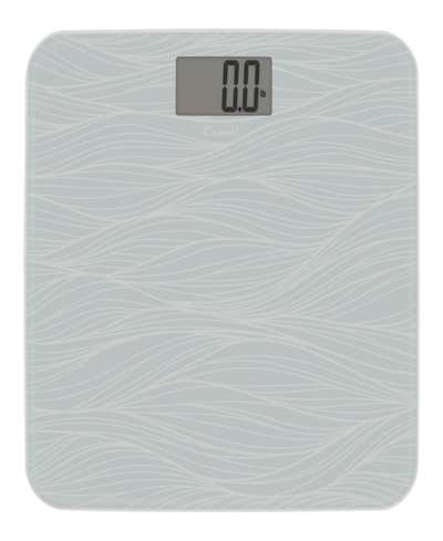 Escali Pattern Square Bathscale In Gray