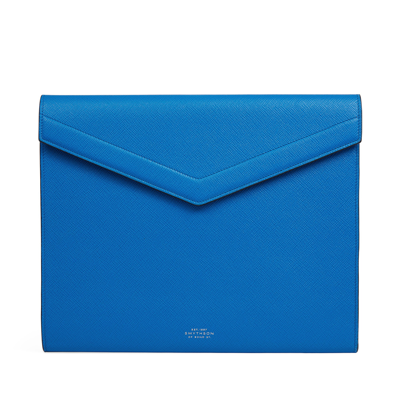 Smythson A4 Envelope Writing Folder In Panama In Lapis