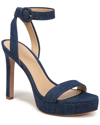 Veronica Beard Darcelle Womens Buckle Ankle Strap Heels