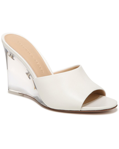 Veronica Beard Dali Lucite-heel Sandal In White