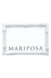 Mariposa White Sand Cast Aluminum Picture Frame In White