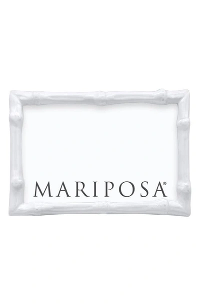 Mariposa White Sand Cast Aluminum Picture Frame