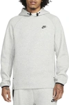 Nike Tech Fleece Pullover Hoodie In Dark Grey Heather/black