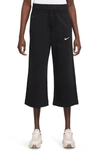Nike Women's  Sportswear Phoenix Fleece High-waisted Cropped Sweatpants In Black