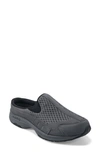 Easy Spirit Women's Traveltime Round Toe Casual Slip-on Mules In Dark Grey
