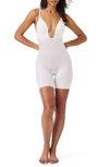 SPANX SUIT YOUR FANCY PLUNGE LOW-BACK MID-THIGH BODYSUIT