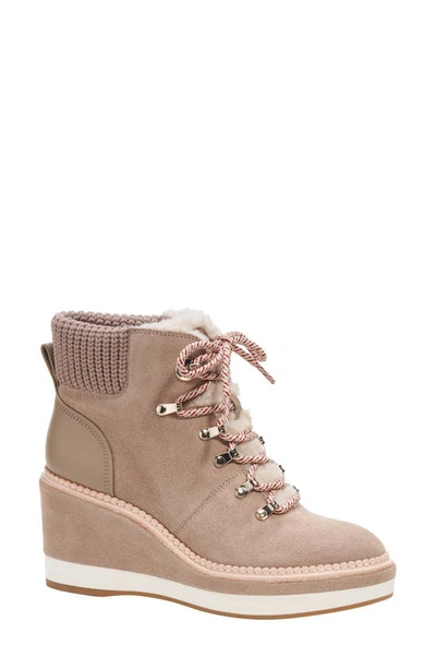 Kate Spade Willow Wedge Booties In Rustic Brown