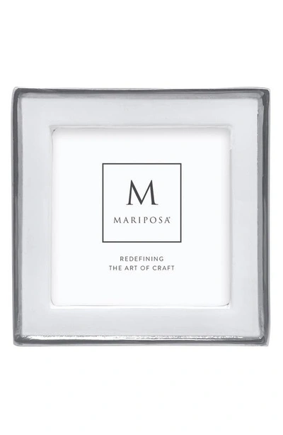 Mariposa Signature Enamel Picture Frame In White