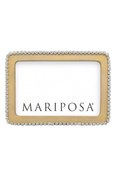 Mariposa Beaded 5 X 5 Frame In Gold