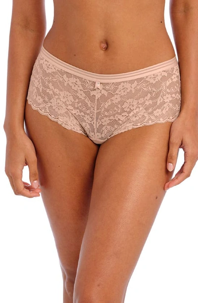 Freya Offbeat Lace Boyshorts In Natural Beige