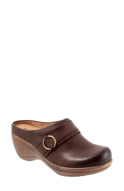 Softwalk Macintyre Clog In Dark Brown