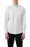 Bugatchi Bill Ooohcotton® Snap-up Western Shirt In White