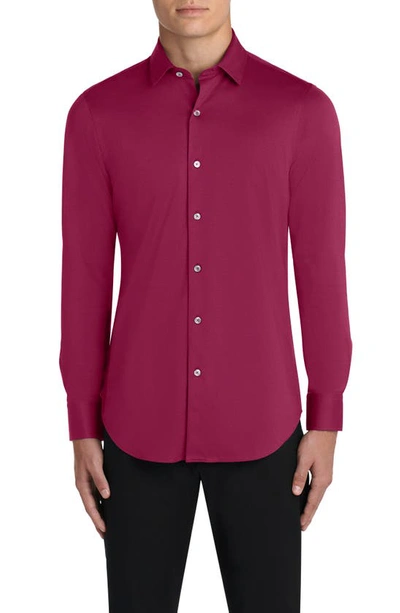 Bugatchi James Ooohcotton® Button-up Shirt In Berry
