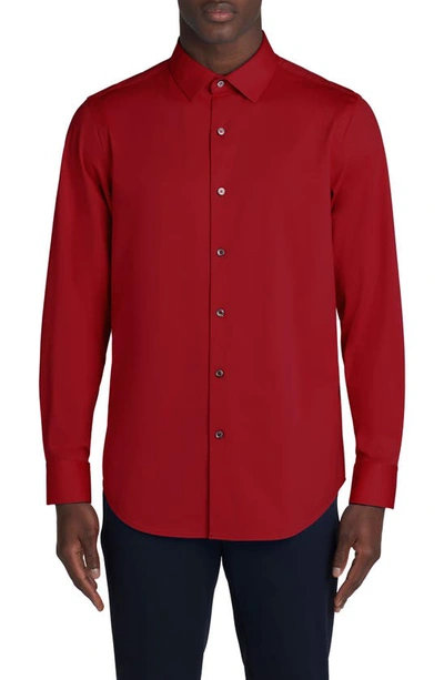Bugatchi James Ooohcotton® Button-up Shirt In Red