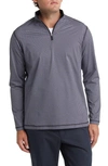 Bugatchi Ooohcotton® Print Quarter Zip Pullover In Turquoise
