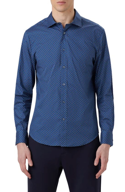 Bugatchi Axel Button-up Shirt In French Blue