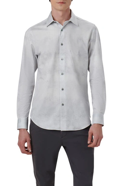 BUGATCHI BUGATCHI JAMES OOOHCOTTON® AIRBRUSH PRINT BUTTON-UP SHIRT 