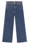 Dl1961 Girl's Lily High-rise Wide-leg Denim Jeans In Adams Performance