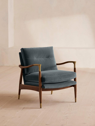 Soho Home Theodore Armchair In Blue