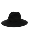 Borsalino Sophie Felted-finish Wool Hat In Black
