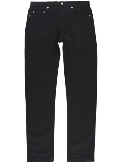 Apc New Standard Straight-leg Jeans In Lzz Black