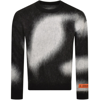 HERON PRESTON HERON PRESTON LOGO KNIT JUMPER BLACK