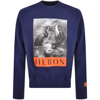 Heron Preston Sweatshirt With Print In Navy