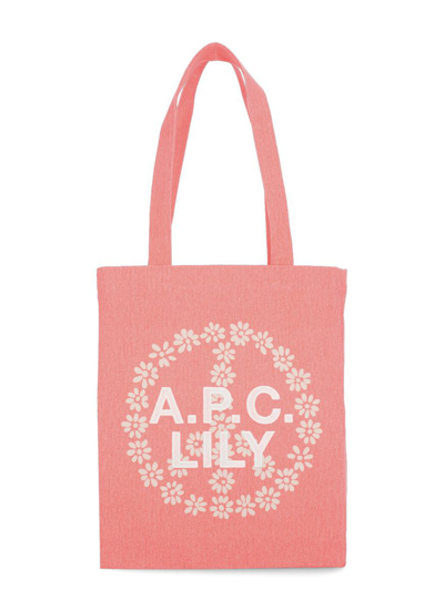 Apc Lily Shopping Bag In Pink