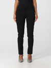 Dondup Pants In Viscose Blend In Black