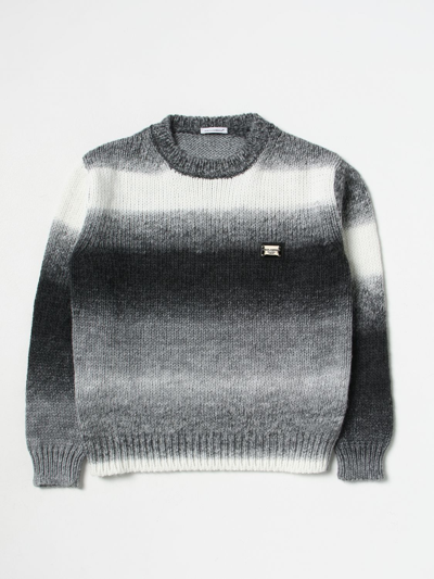 Dolce & Gabbana Kids' Sweater In Synthetic Knit In Grey