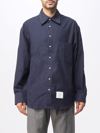 THOM BROWNE SHIRT IN BRUSHED COTTON,E59100009