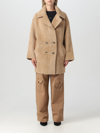 Pinko Coat  Woman Color Camel